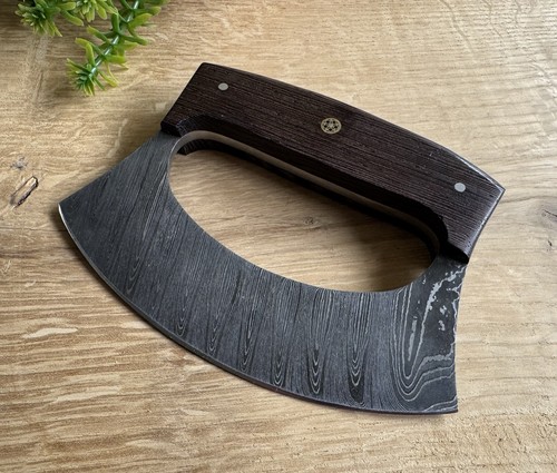 Ulu messer aus echtem damast - messer,